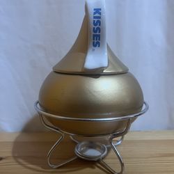 Hershey's Kisses Dessert Fondue Set (Gold), No Forks, Box, or Candle Used Good Condition $20 Meet Up In Irving @dfwgoods