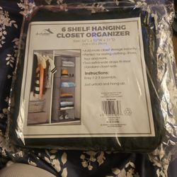 6 Shelf Hanging Closet Organizer 
