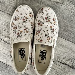 Women’s vans Shoes Size 6.5 Flowers 