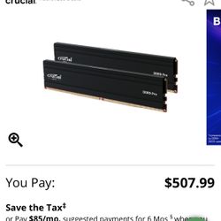 Crucial 64GB Pro DDR5 5600 MHz Memory Kit