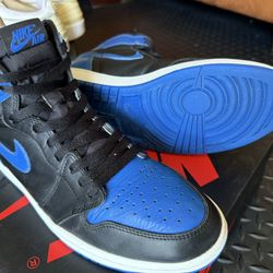 Air Jordan 1 Retro High OG Black/Royal 2017 Size 9.5