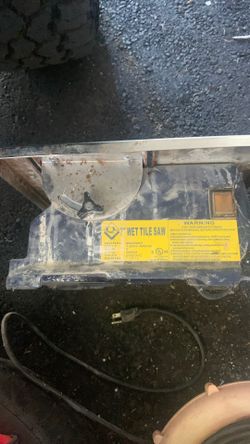 Wet Tile saw 