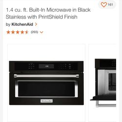 New Kitchen Aid Oven (black Stainless )