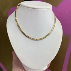 10k SEMI SOLID CUBAN CHAIN 