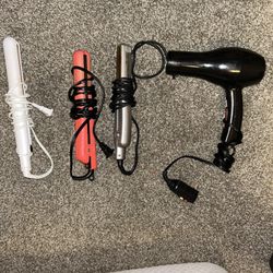 Flat Irons And Blow Dryer 