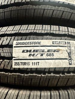 Llantas 255-70-16. Bridgestone HT.  Con instalacion