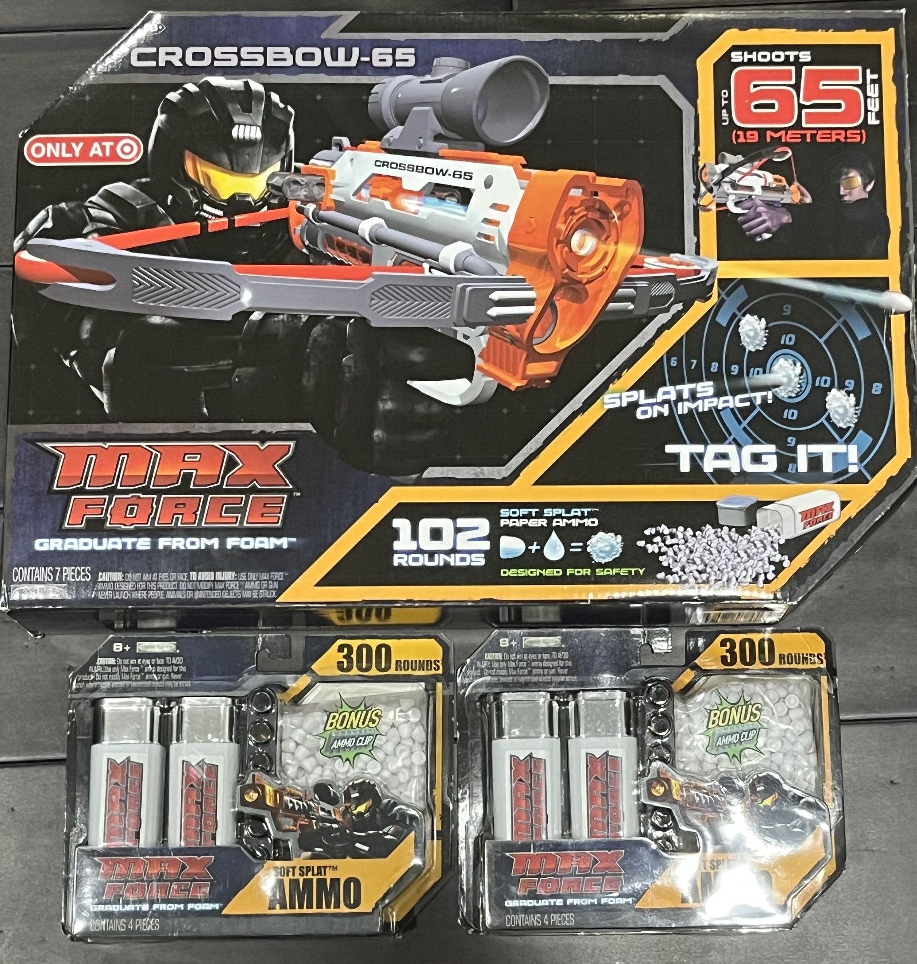 Kids Toy Crossbow Soft Splat Ammo like Nerf 