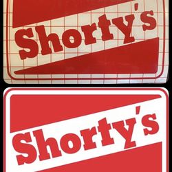 SHORTYS Skateboards Chad Muska 90's Red Logo Vintage Decal Skateboarding STICKER