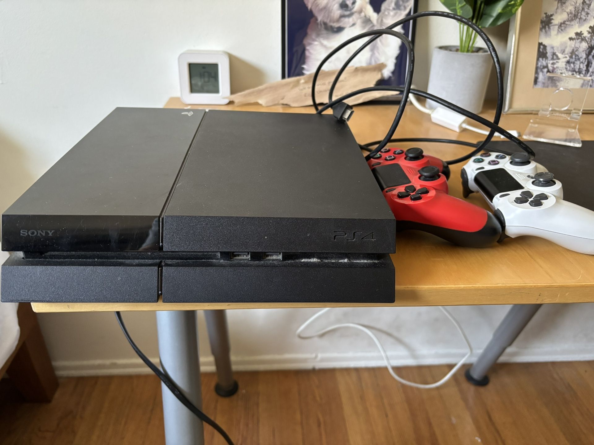 PS4 Console (for Parts, Does Not Work) and Controllers (they work!)