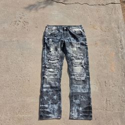 USA distressed denim