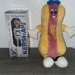 Clayton Kershaw 2022 World Series Dodgers Stadium Dodger Dog & Bobblehead 