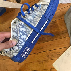 Blue Dior low top
