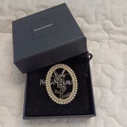 Yves Saint Laurent Pearl Brooch