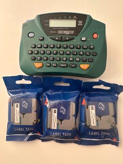 Brother P-touch PT-65 Label Maker + 3 NEW Replacement Tapes