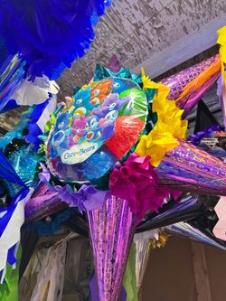 Care Bears star pinata with balls