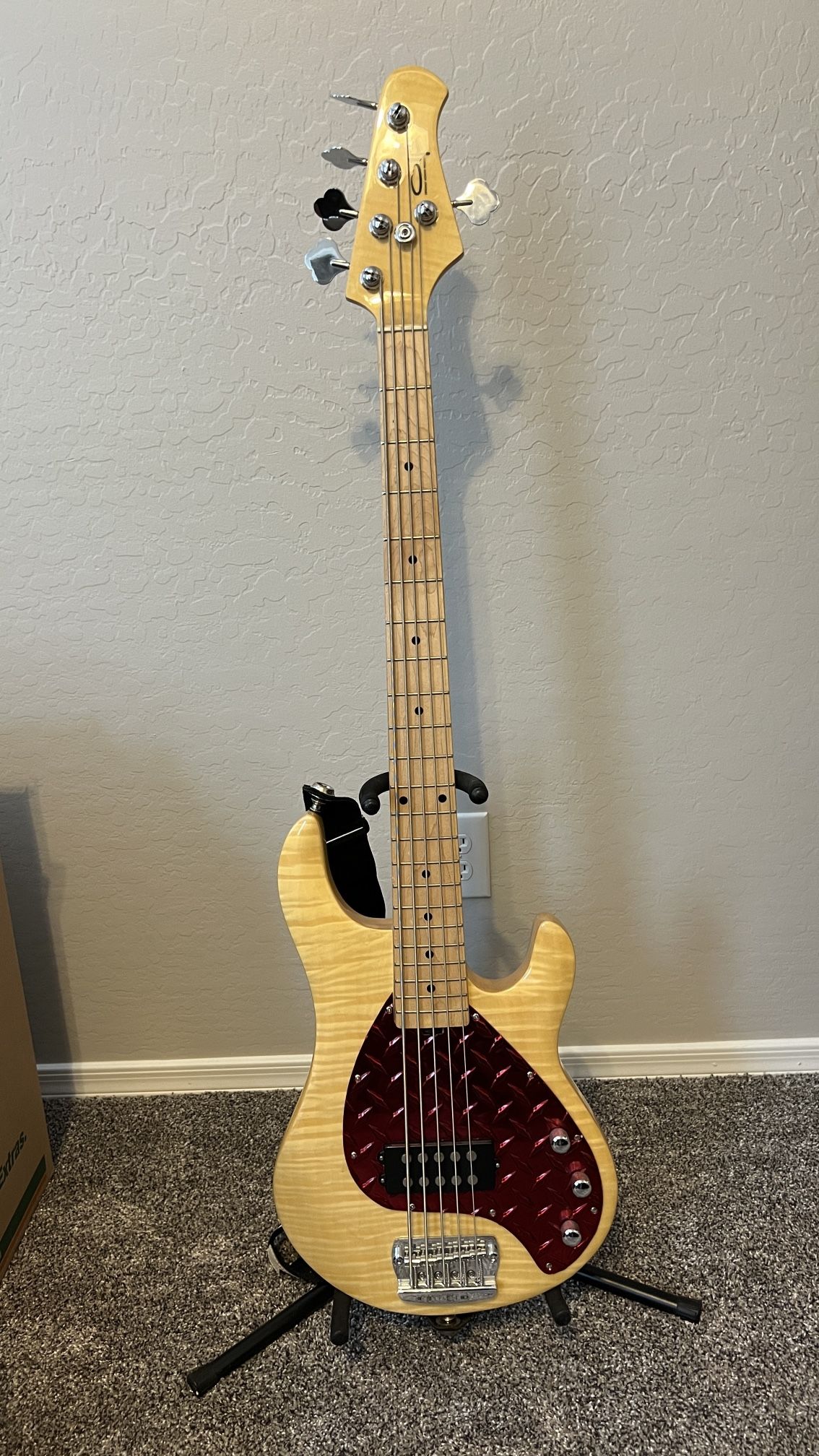 OLP MM3 5 string electric bass guitar - (Ernie Ball Music Man Stingray Style)