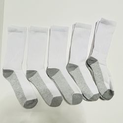 New Fruit  Of The Loom  5 Pairs Boy Socks Size: L #A0002