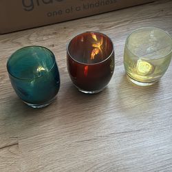 Glassybaby Glimmer Lot Of 3 