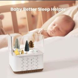 White Noise Machine for Sleeping, 30 Soothing Natural Sound 15 Night Light, 3 Timer Options