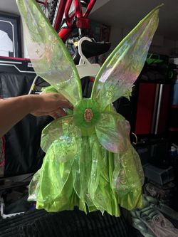 Size 3T Tinker Bell Fairy Costume Dress with Wings