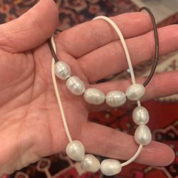 Genuine pearl necklaces