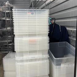 56 Qt Storage Containers Bins Organizer Garage 