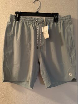 FREE FLY Mens large ANDROS SHORTS OCEAN MIST STRETCH TRUNK FISHING SWIM BEACH