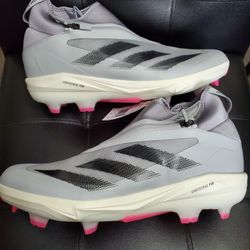 Adidas Adizero Impact+ TPU Grey Core Black Baseball Cleats ID0976 Men's Size 12