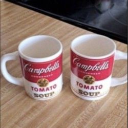 Vintage Campbell's Soup Mugs Cups Set Of 2