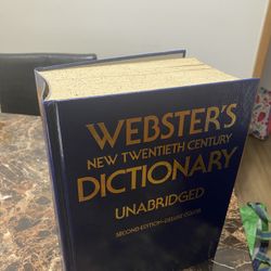 BOOK HARDBACK WEBSTERS NEW TWENTIETH CENTURY DICTIONARY UNABRIDGED 2ND EDITION