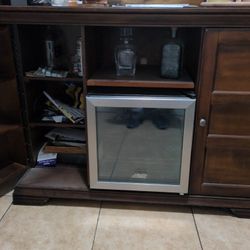 Small Bar, With A Small Fridge All In One 