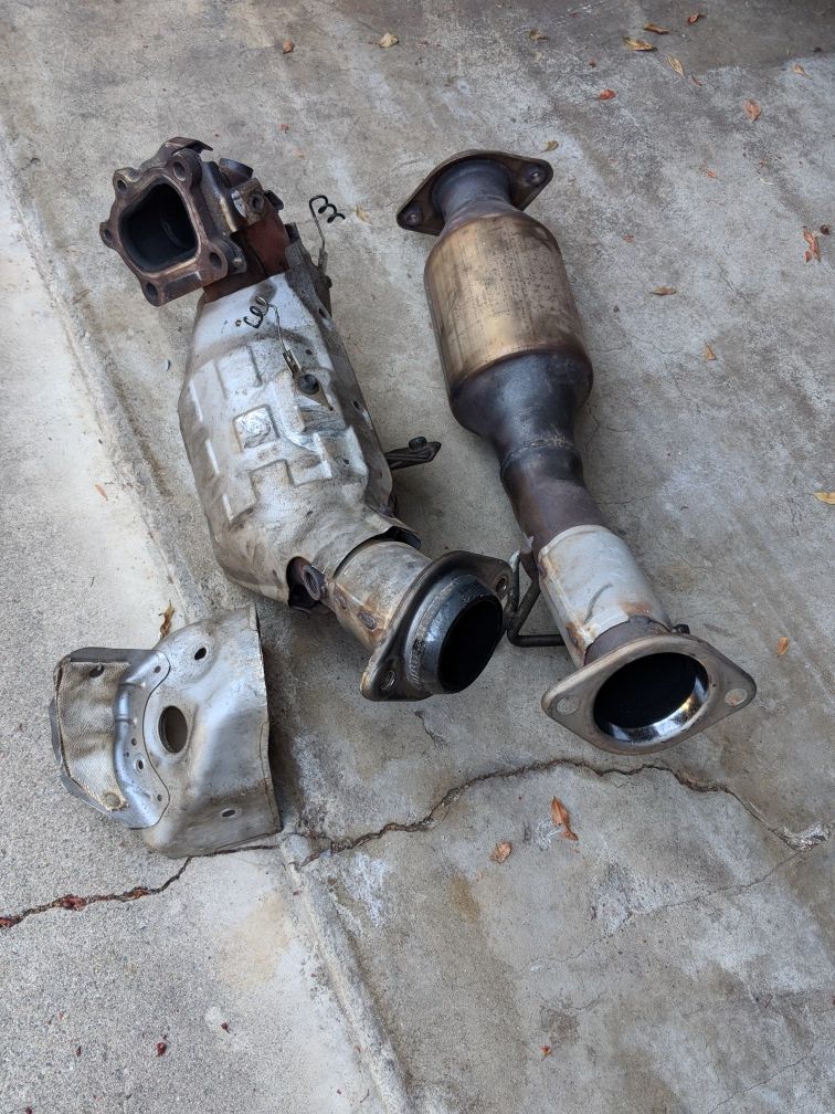 2007-2013 Mazda Mazdaspeed 3 OEM downpipe catalytic converter midpipe $230 each $450 for both obo