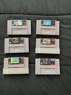 Super Nintendo Original Games, Controllers and Mouse (Trade)