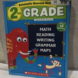 2nd Grade Workbook Math Reading Writing Maps Book Scholastics