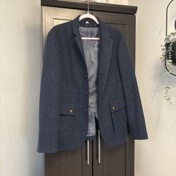 Navy Blue Wool Blazer/Jacket