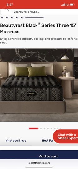 Mattress Beautyrest black series 3 medium queen size brand new