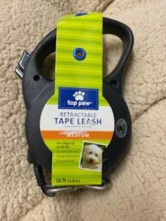 Medium Top Paw Retractable Leash