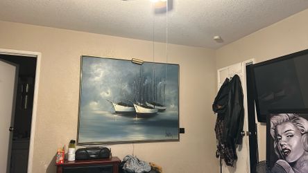 Rare Original Authenticated Oil Painting By Baldwin