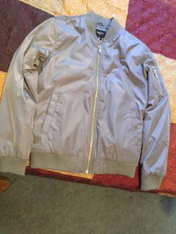 Grey Bomber Jacket