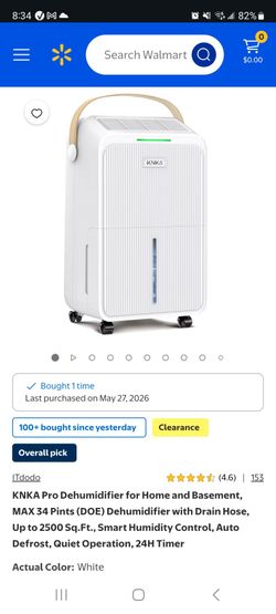Brand New Dehumidifier- 34 pints