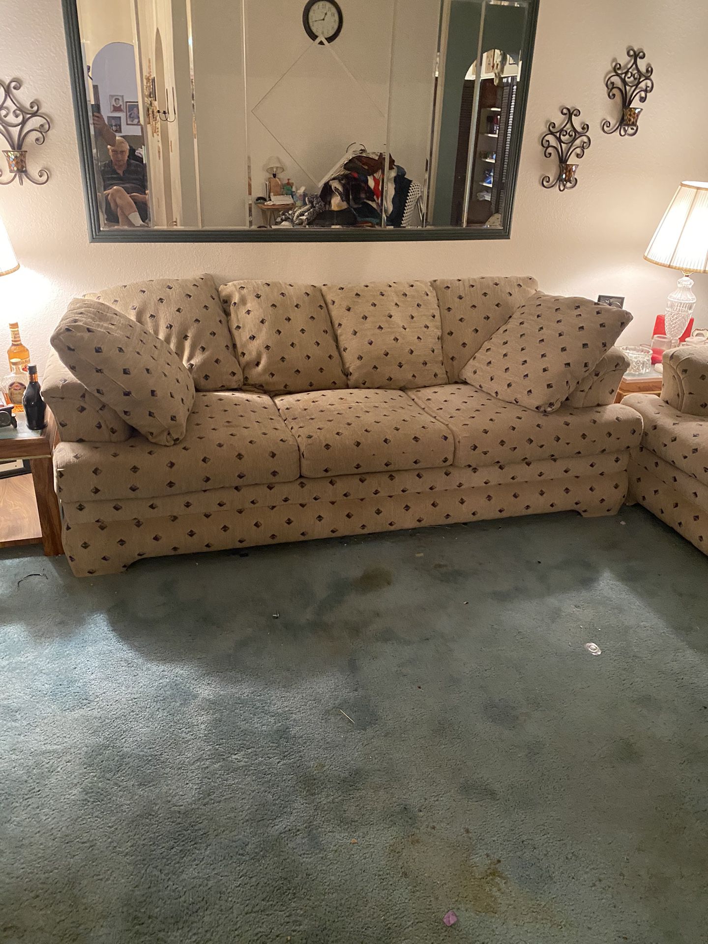 Matching Sofa Loveseat Chair And Ottoman 