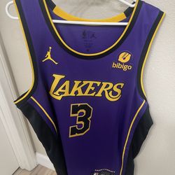 Los Angeles Lakers Jersey #3 Anthony Davis 