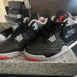 Jordan 4 Bred leather