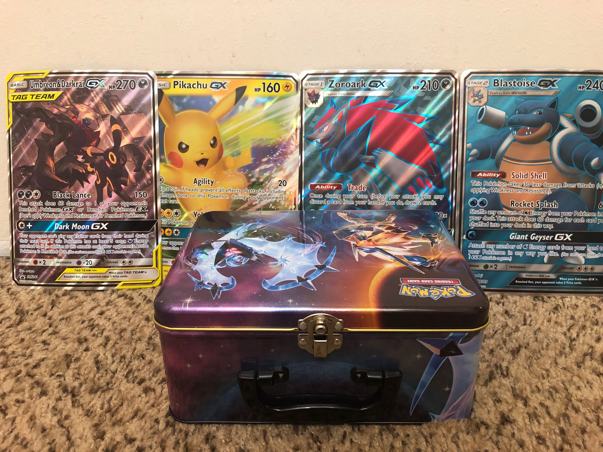 Pokemon Cards Collection + Lunchbox