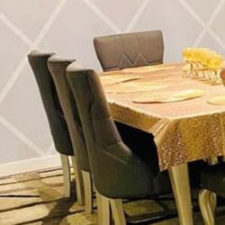Dining Table Chair Set  Of 6 