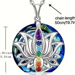 New 7 Chakra Gem Stone Necklace 
