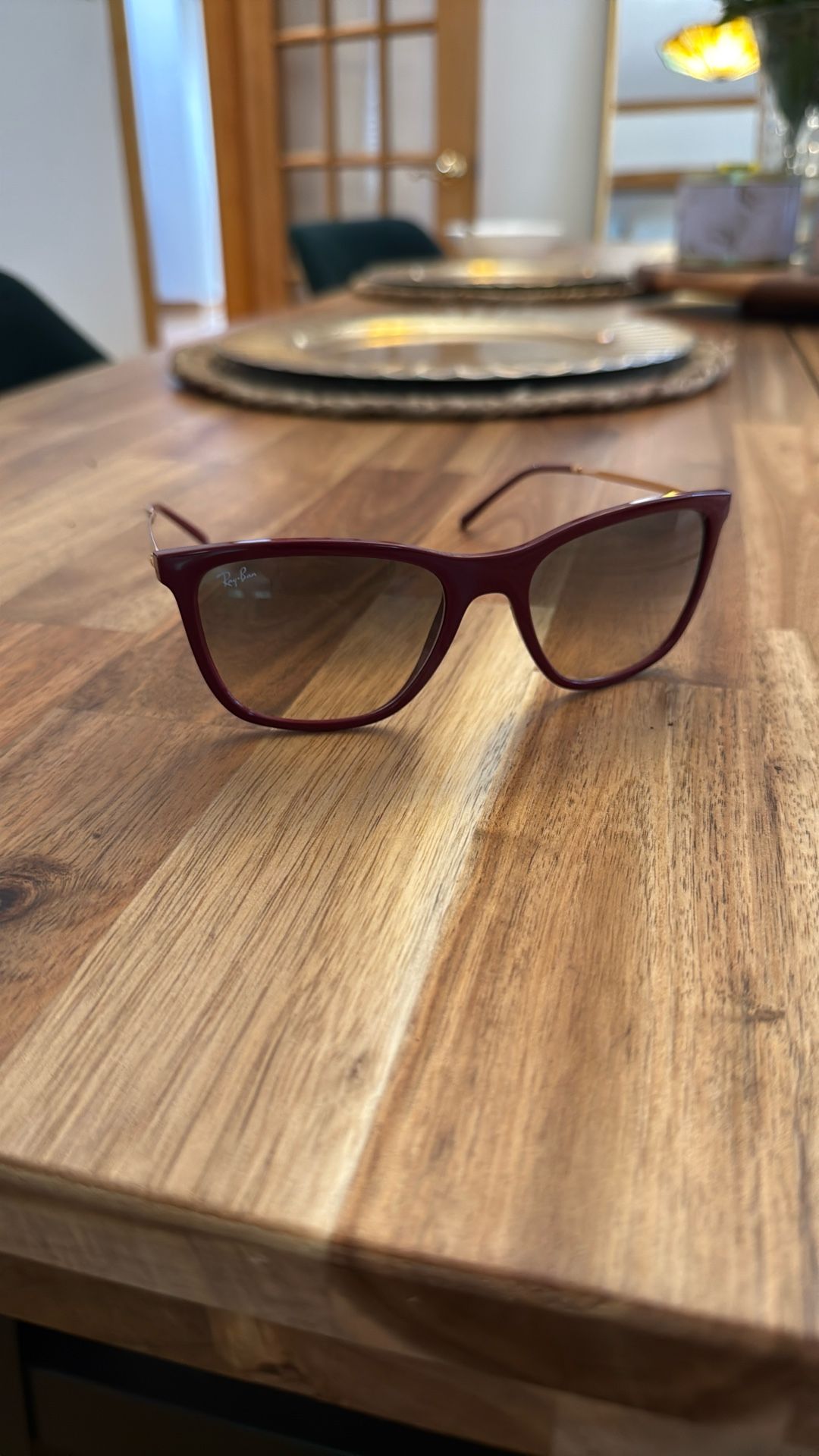 RayBan Pillow Sunglasses - Cherry