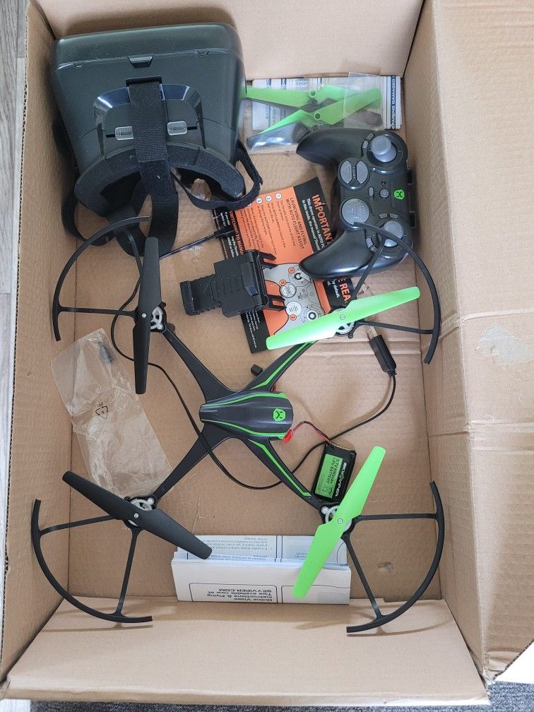 Sky Viper Dron With Built-in Camera, Headset, Controller