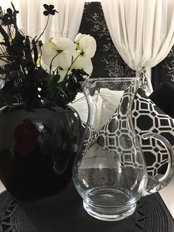 CRYSTAL---LARGE CRYSTAL PITCHER BY "PRINCESS HOUSE"