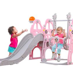 New Toddler Swing Slide Set